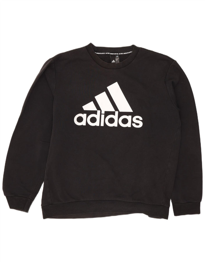 Ανδρικό γραφικό φούτερ ADIDAS Jumper XL Μαύρο βαμβακερό