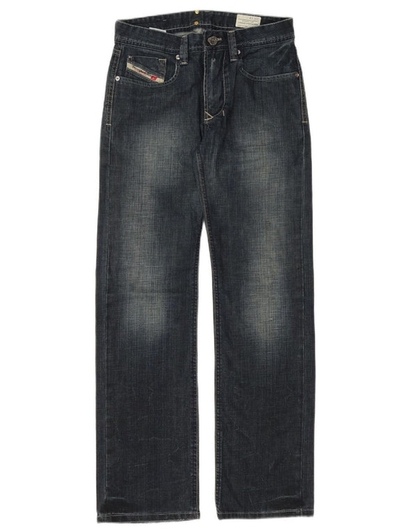DIESEL Boys Larkee Straight Jeans 13-14 ετών W30 L31 Navy Blue Cotton