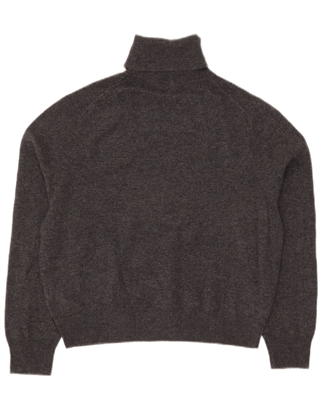 Massimo Dutti Γυναικείο Crop Roll Neck πουλόβερ UK 10 Small Grey