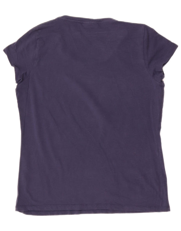 Trussardi Jeans Γυναικείο T-Shirt Top UK 14 Medium Navy Blue