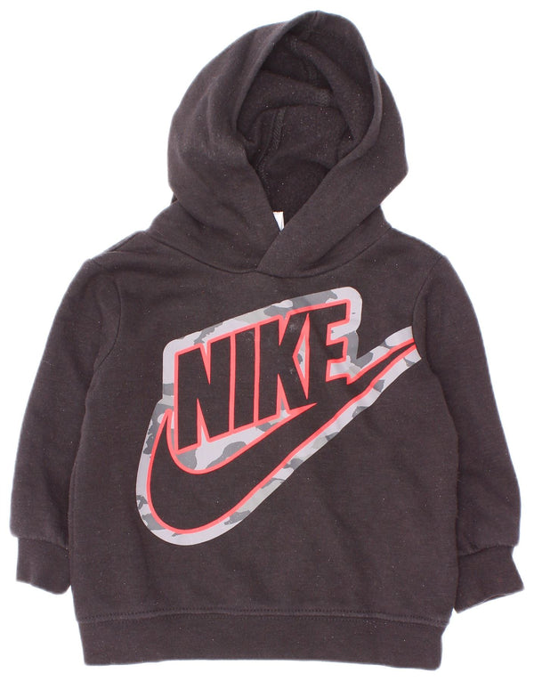 Nike Baby Boys Graphic Hoodie Jumper 9-12 μηνών Μαύρο βαμβακερό