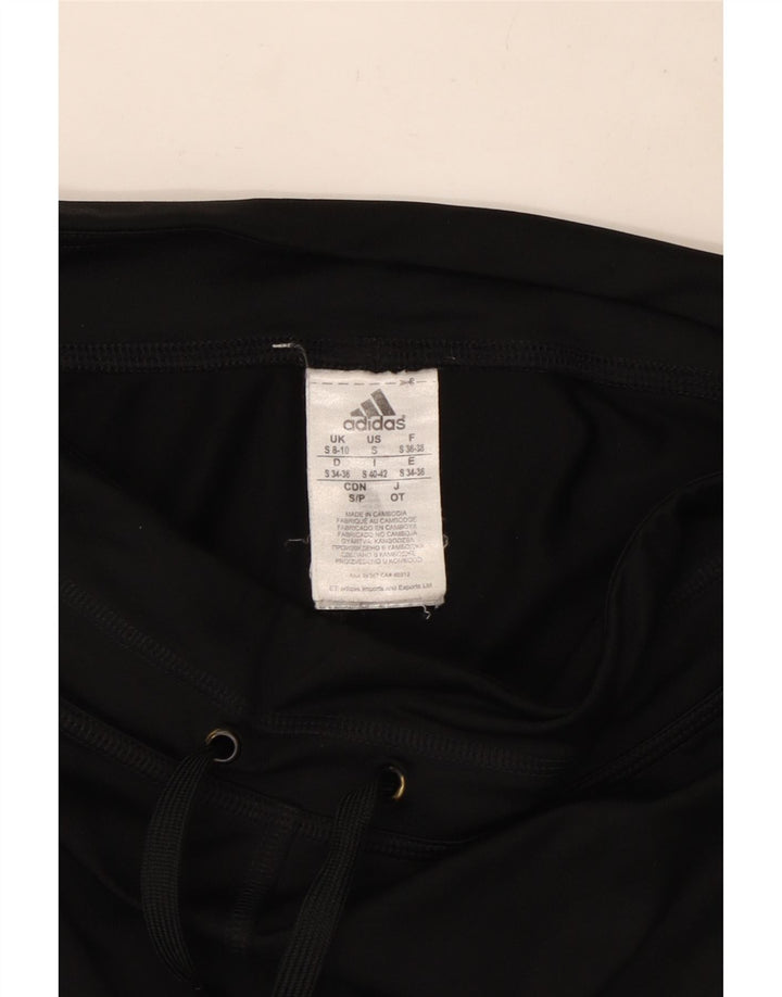 Γυναικεία αθλητική φόρμα Adidas Παντελόνι UK 10 Small Black Polyester