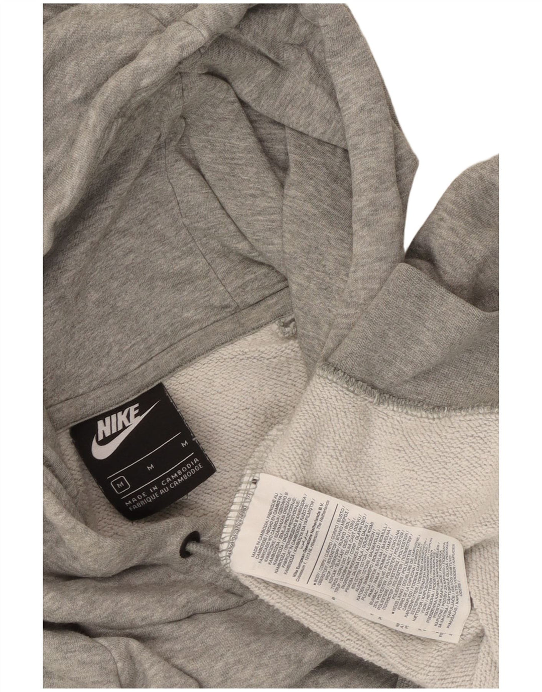 Nike γυναικείο φούτερ με κουκούλα UK 14 Βαμβακερό μεσαίο γκρι
