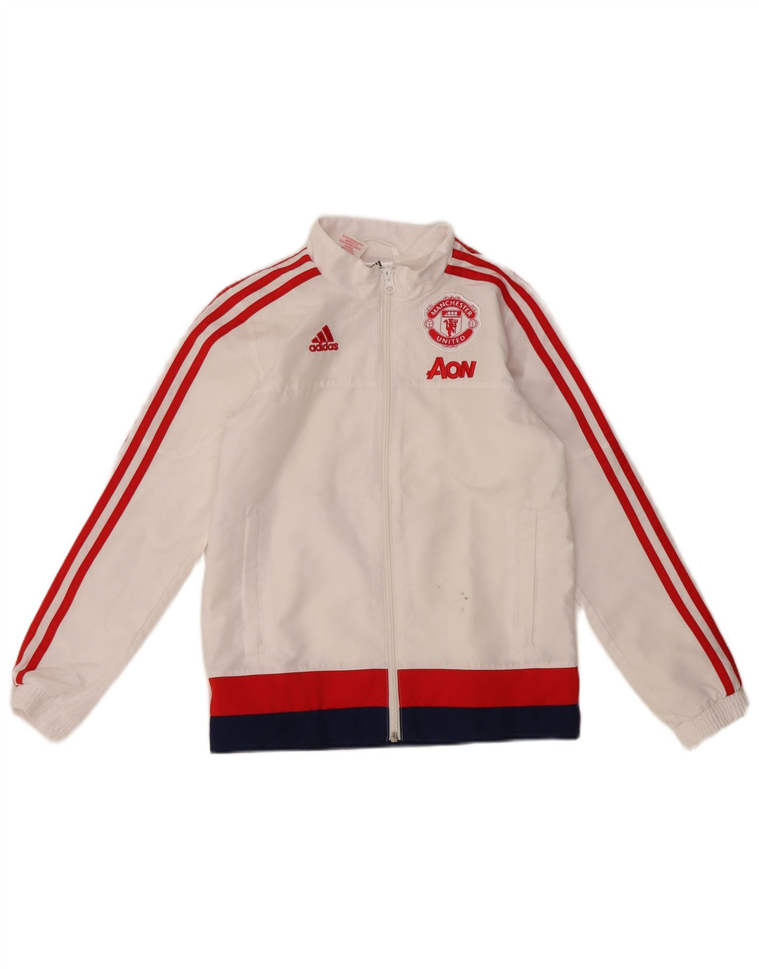 Μπουφάν φόρμας ADIDAS Boys Manchester United Top Jacket 9-10 Years White