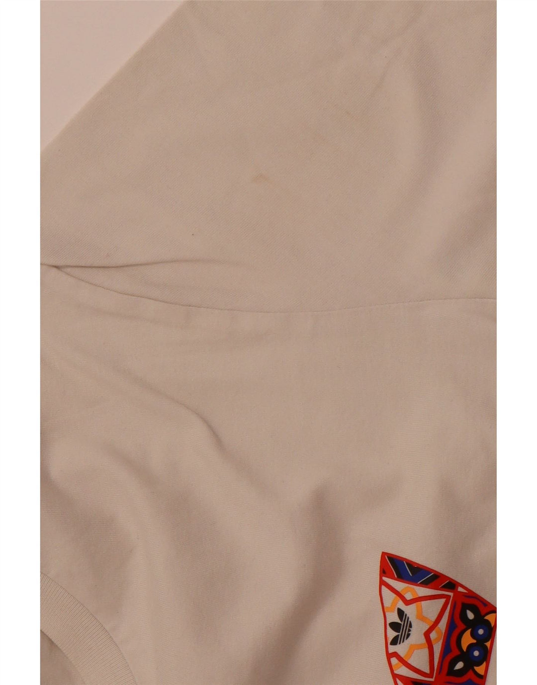Ανδρικό γραφικό T-Shirt ADIDAS Top Βαμβακερό μεσαίο σε λευκό
