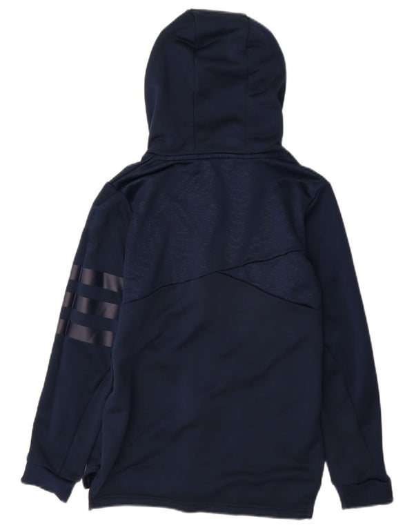 Adidas Boys MESSI Zip Hoodie πουλόβερ 11-12 ετών Navy Blue Polyester