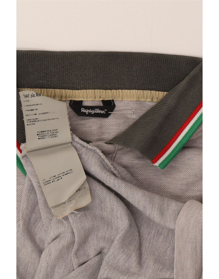 Ανδρικό πουκάμισο πόλο Refrigiwear Μικρό γκρι βαμβακερό