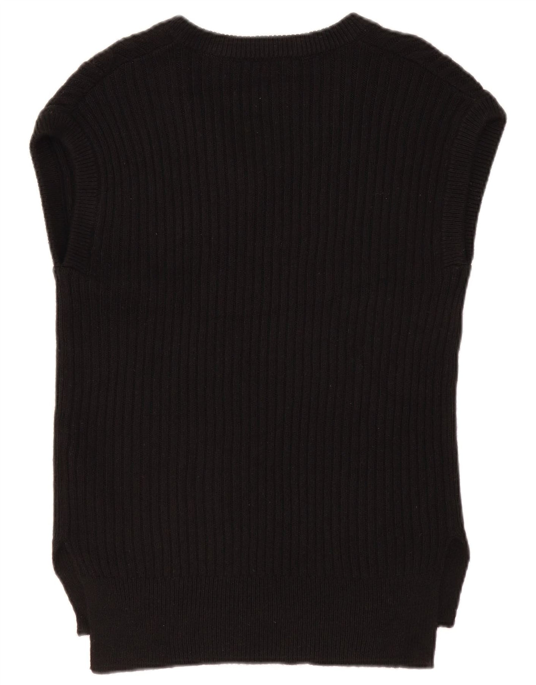 MARKS & SPENCER Γυναικείο γιλέκο υπερμεγέθη φανελάκι UK 10 Μικρό βαμβακερό μαύρο