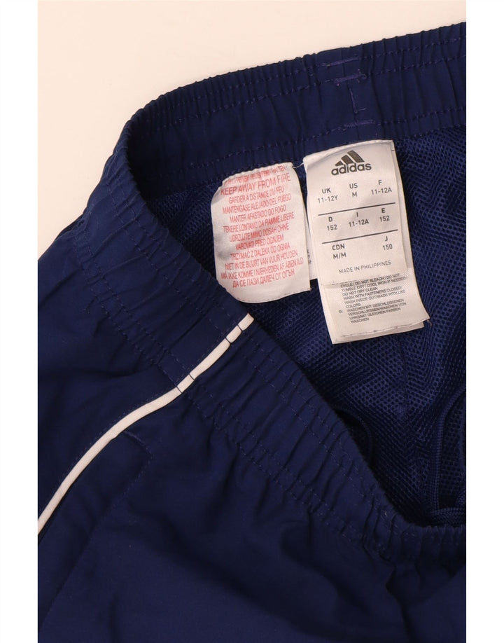 Παντελόνι αθλητικής φόρμας ADIDAS Boys 11-12 Years Navy Blue Polyester