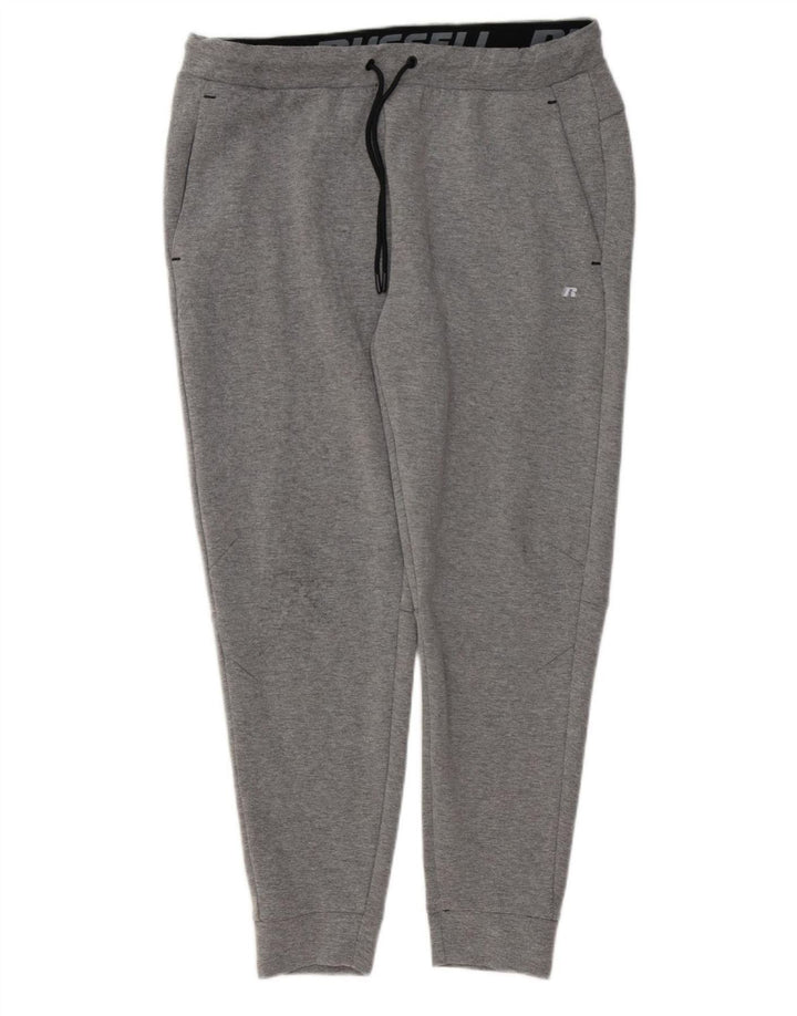 RUSSELL ATHLETIC Ανδρική αθλητική φόρμα παντελόνι Joggers μεγάλο γκρι πολυεστέρα
