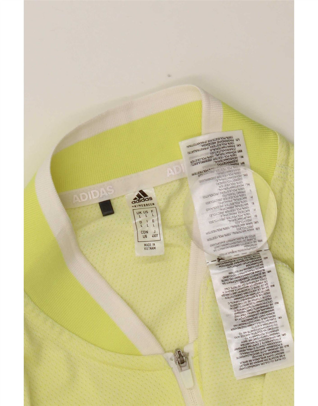 Adidas Γυναικείο Γιλέκο Τοπ UK 14 Large Yellow Polyester