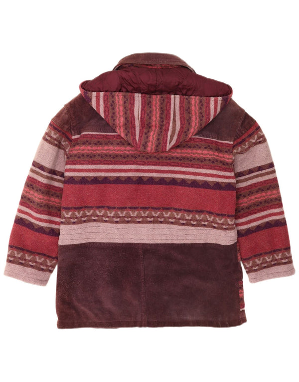 Henri Rossi Γυναικείο Αντιανεμικό Μπουφάν EU 42 Μεγάλο Δέρμα πολύχρωμο