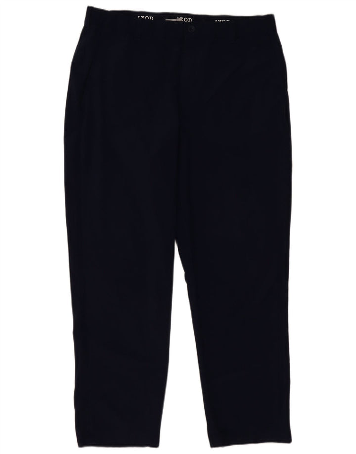 Ανδρικό ίσιο παντελόνι Chino Izod W40 L30 Navy Blue Polyester