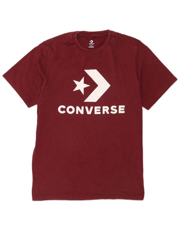 Ανδρικό γραφικό T-Shirt Converse Top Medium Burgundy