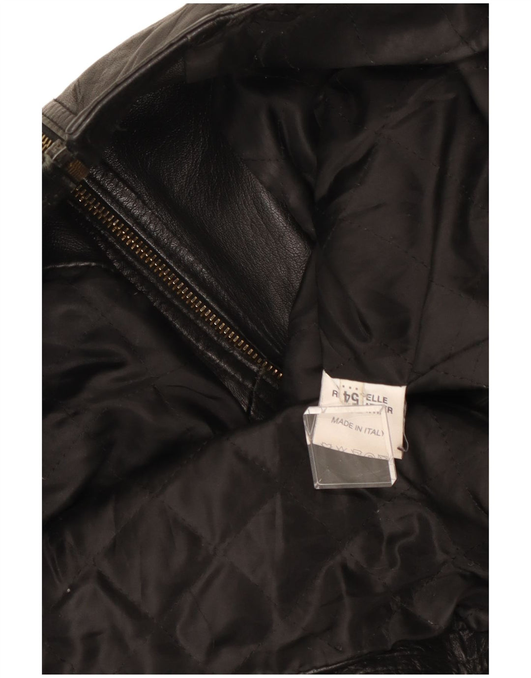 Vintage Ανδρικό Δερμάτινο Μπουφάν Racer IT 54 XL Μαύρο Δερμάτινο