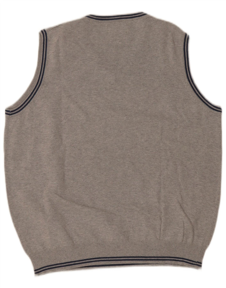 Ανδρικό γιλέκο Kappa Tank Top Βαμβακερό μεσαίο γκρι με φλύκταινες