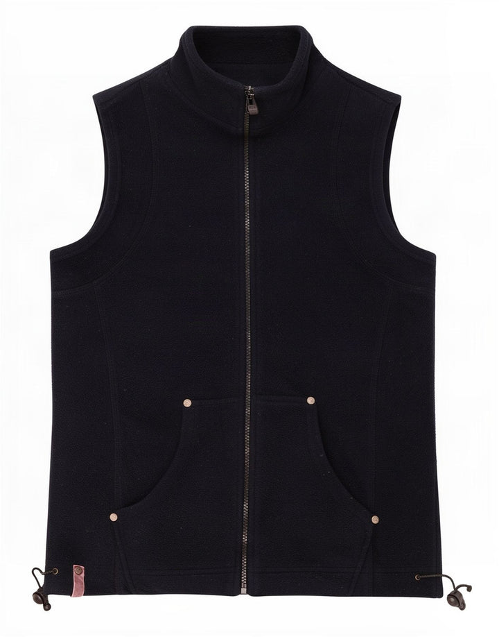 M&Co Γυναικείο Fleece Gilet UK 12 Medium Navy Blue Polyester