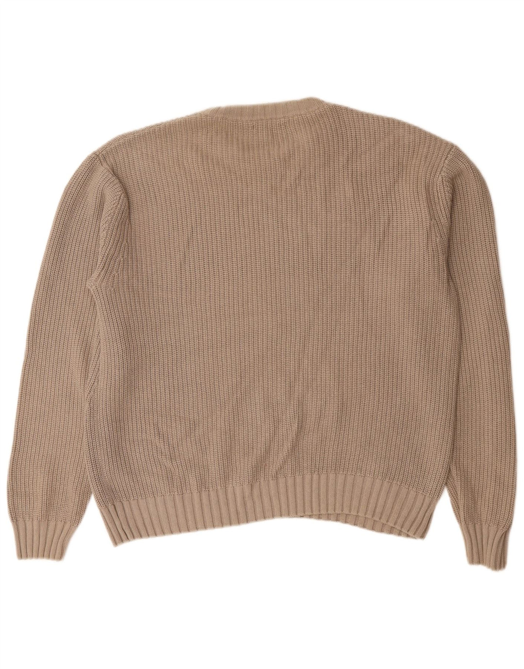 Ανδρικό πουλόβερ Zara Boat Neck Jumper Medium Beige Βαμβακερό