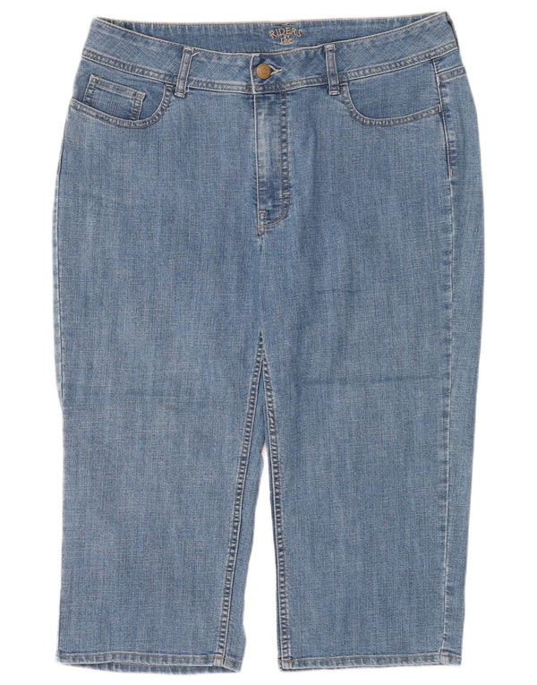 Lee Womens Riders Straight Jeans US 16 2XL W34 L30 Μπλε βαμβακερό