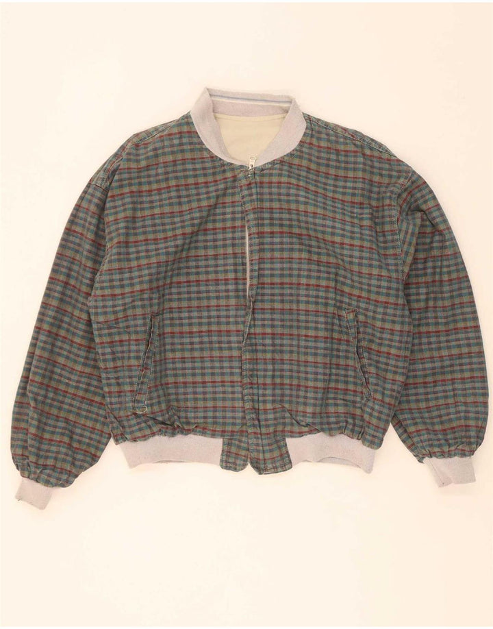 Mash Ανδρικό αναστρέψιμο μπουφάν UK 40 Large Beige Colourblock Cotton