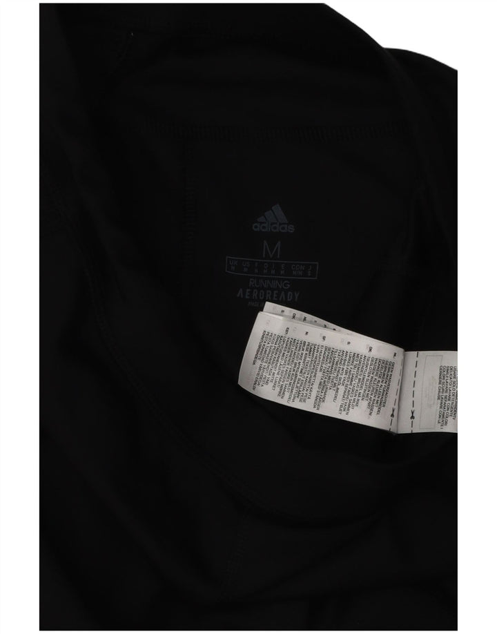 Adidas Γυναικεία Aeroready Κολάν UK 12 Μεσαίου Μαύρου Πολυεστέρα