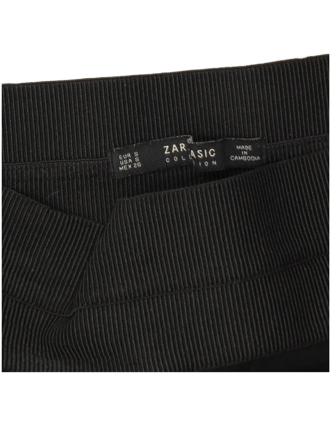 Zara Γυναικείο κολάν UK 10 Small Black Pinstripe