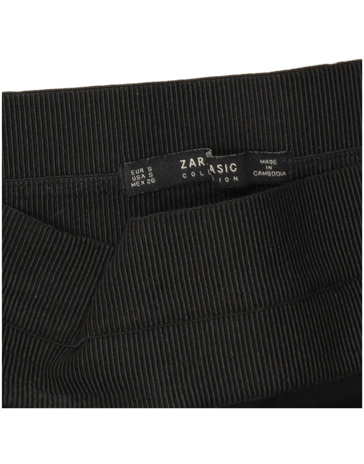 Zara Γυναικείο κολάν UK 10 Small Black Pinstripe