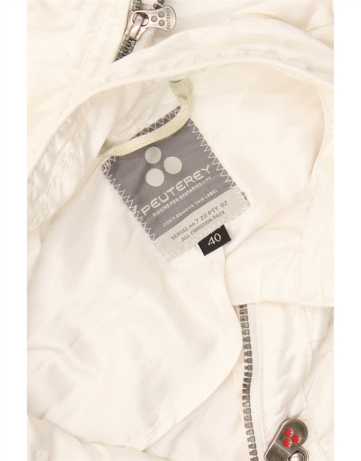 PEUTEREY Γυναικείο Crop Bomber Jacket IT 40 Small White