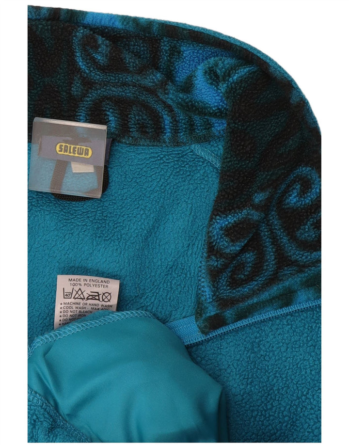 SALEWA Ανδρικό Fleece Jacket UK 42 XL Blue Geometric Polyester
