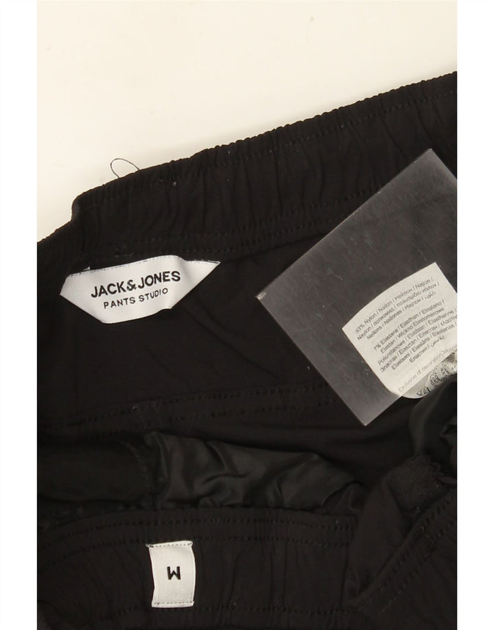 JACK & JONES Ανδρικά Joggers Παντελόνια Cargo Medium W32 L28 Μαύρο νάιλον