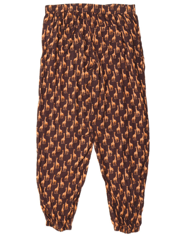 Fat Face Γυναικείο Casual Παντελόνι UK 14 Large W32 L29 Μαύρο Animal Print