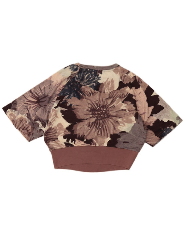 Γυναικείο μπλουζάκι Adidas Loose Fit Crop Top UK 4/6 XS Πολύχρωμο Floral