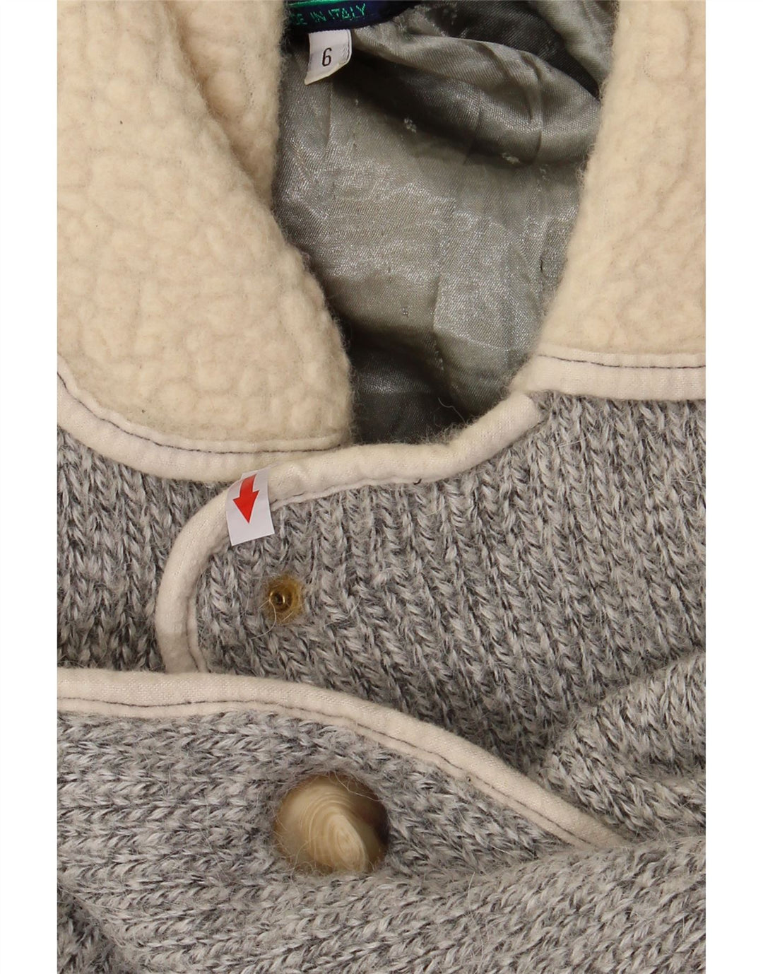 Ανδρικό πουλόβερ ζακέτα LOLI WOLF XL Γκρι Colourblock