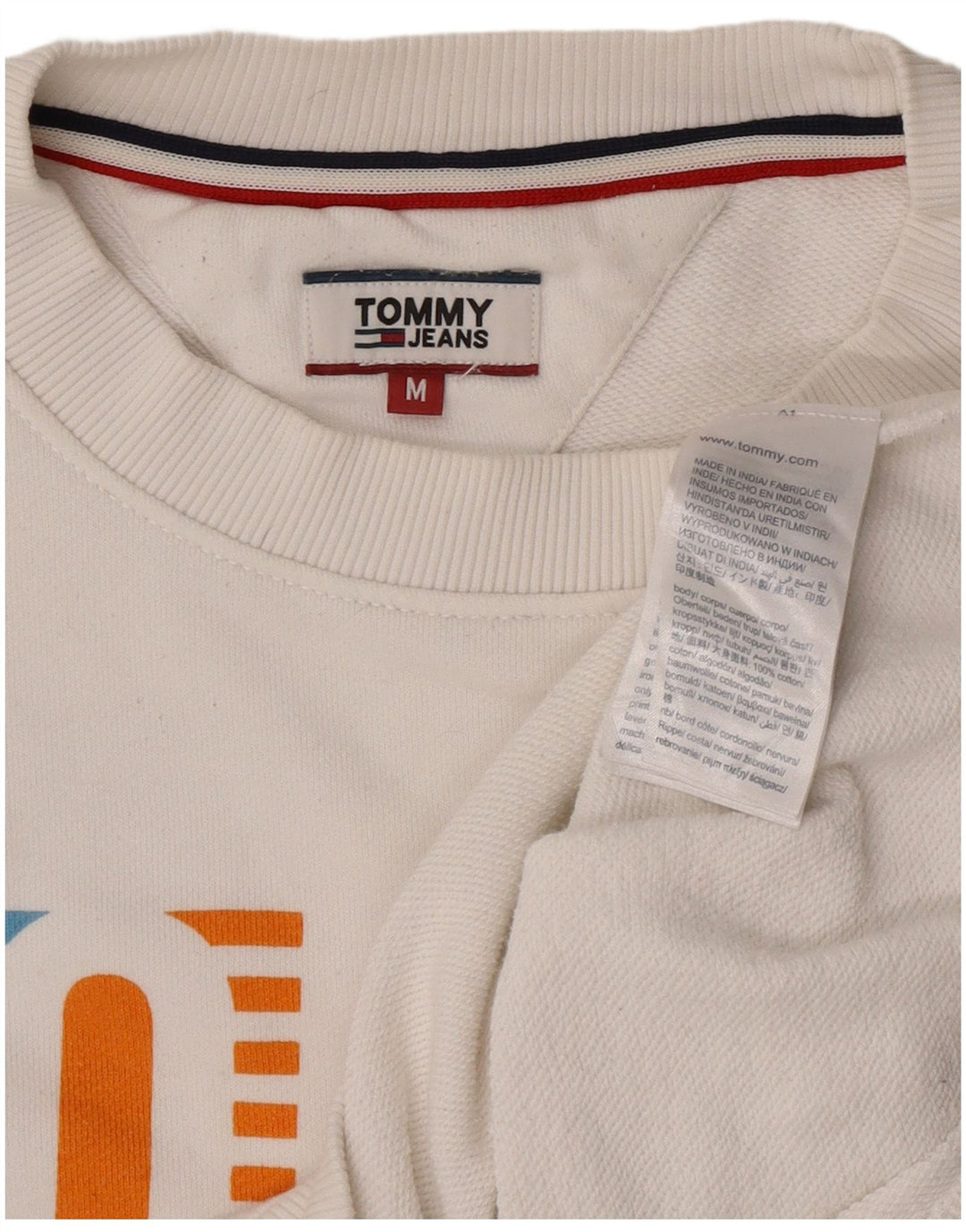 Γυναικεία φούτερ Tommy Hilfiger Graphic Jumper UK 14 Medium White