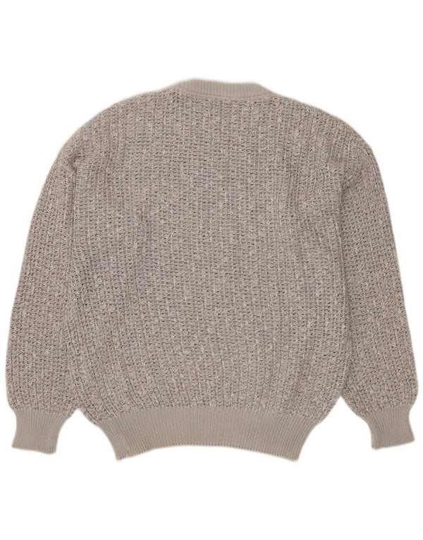 Ανδρικό πουλόβερ Fiume Crew Neck Jumper IT 52 μεγάλο γκρι βαμβακερό