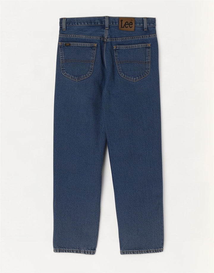 Lee Mens Straight Jeans W32 L30 Μπλε Βαμβακερό
