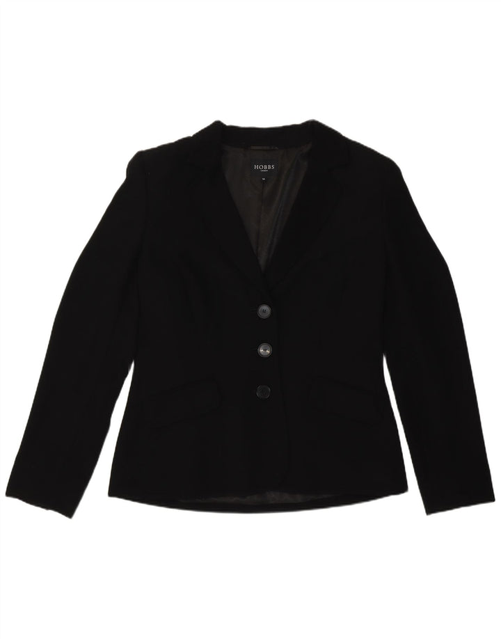 Hobbs Γυναικείο μπουφάν blazer UK 14 μεγάλου μαύρου πολυεστέρα