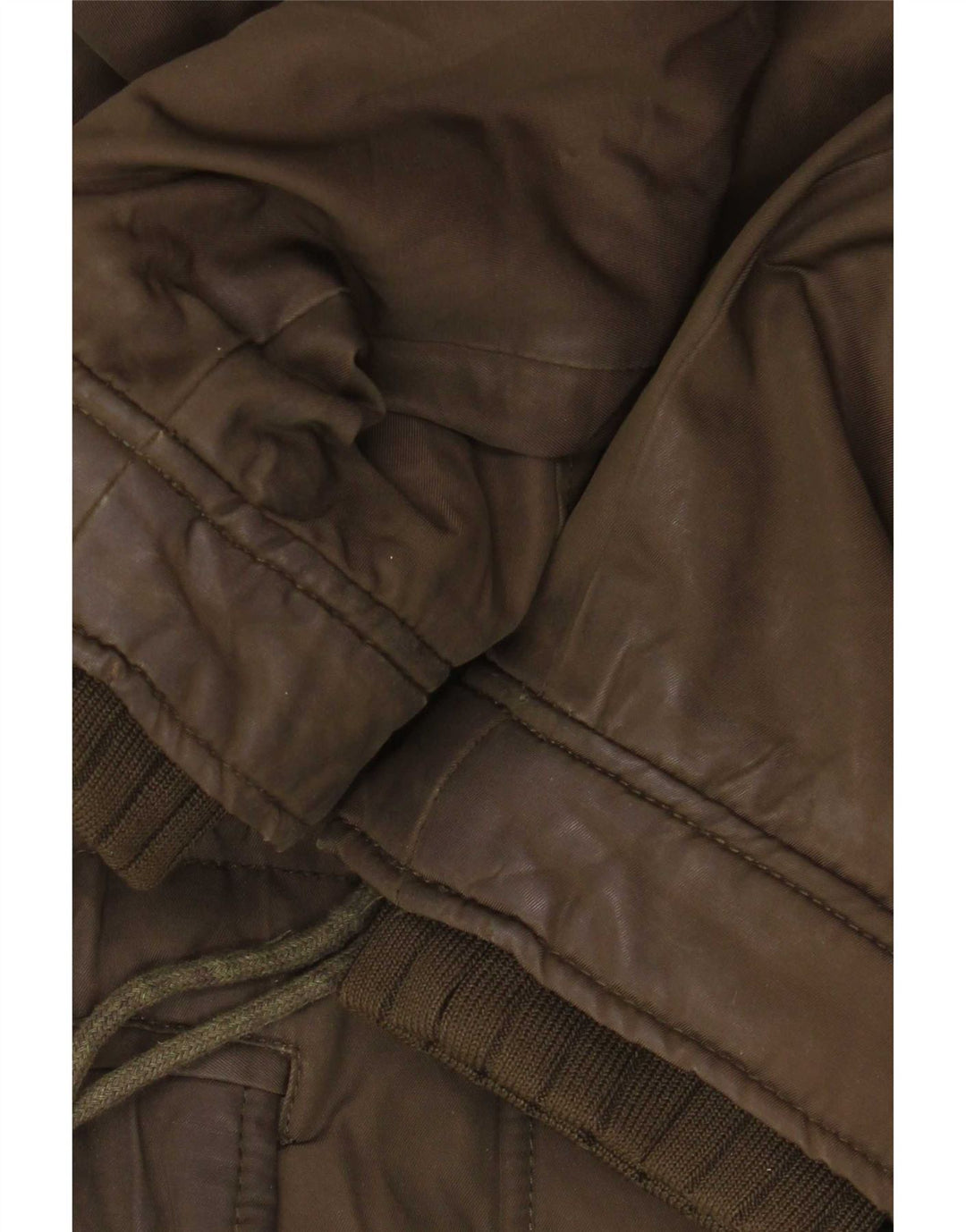 Zara Γυναικείο μπουφάν Sherpa Parka με κουκούλα UK 14 Medium Khaki