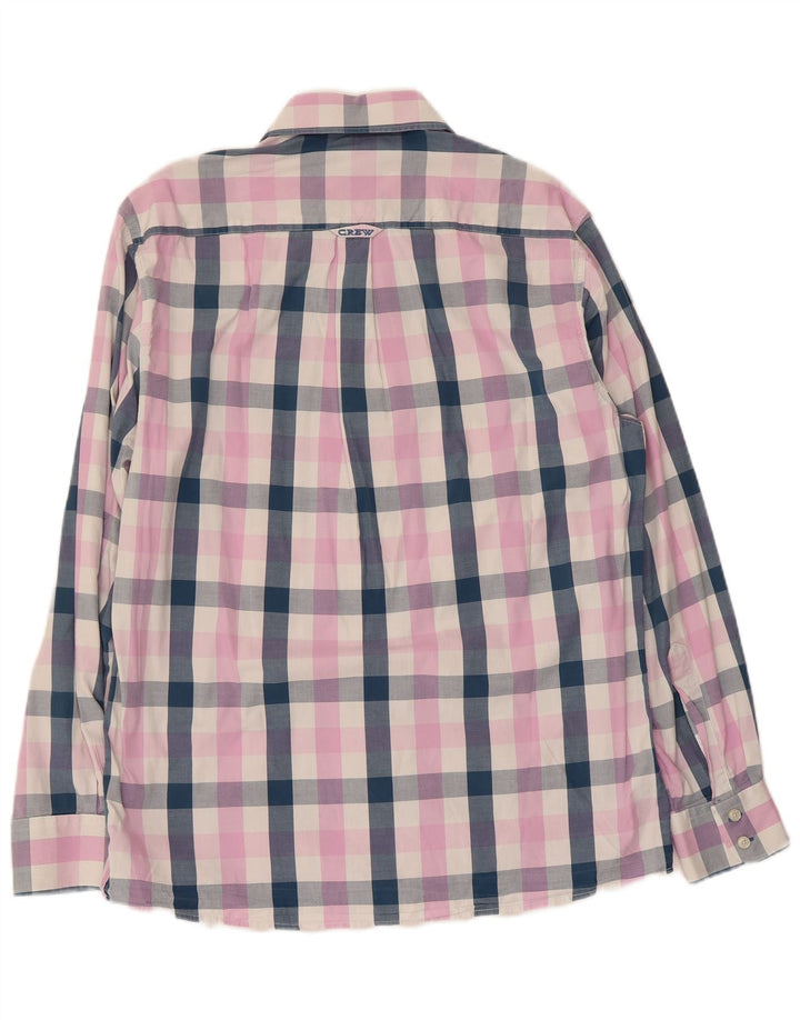 CREW CLOTHING Mens Tailored Fit Shirt Large Multicoloured Check Cotton