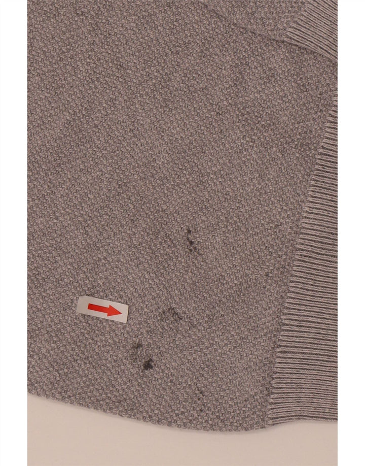 Ανδρικό πουλόβερ Marks & Spencer Crew Neck Jumper Μικρό Γκρι βαμβακερό