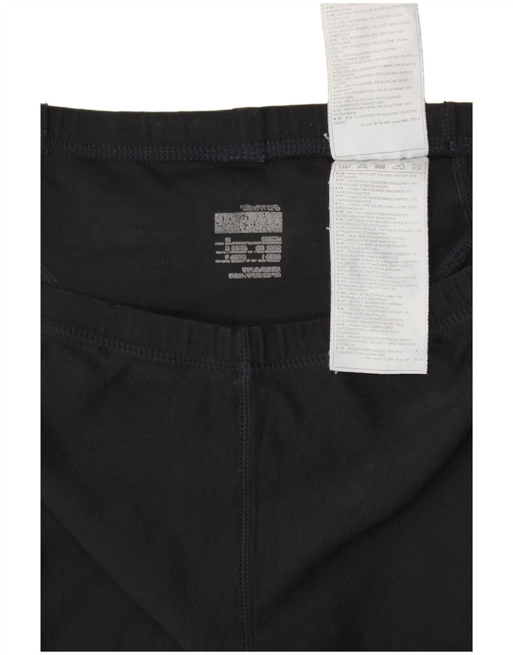 Γυναικεία κολάν Nike Crop UK 10/12 Αθλητικά μεσαίου μαύρου πολυεστέρα