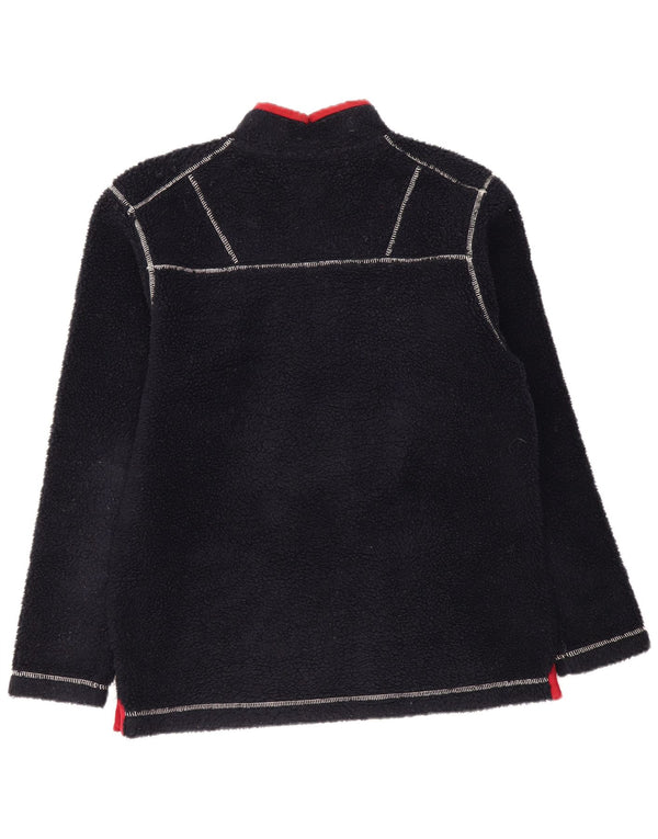 JOULES Ανδρικό φερμουάρ Fleece Jumper Μεγάλος Μαύρος Πολυεστέρας