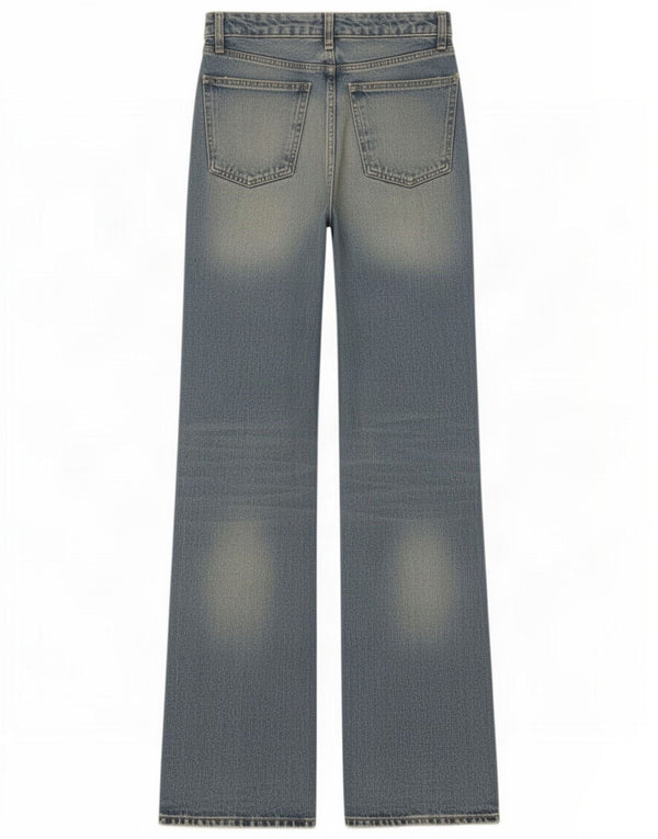 Zara γυναικείο ψηλό ψηλό φαρδύ τζιν EU 32 2XS W22 L35 Μπλε βαμβακερό