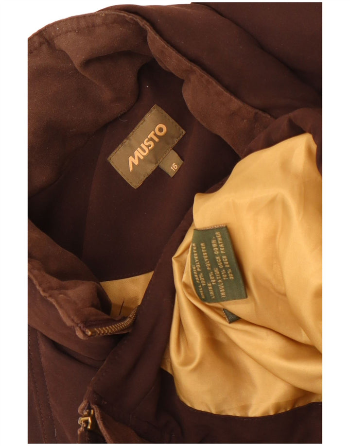 Musto γυναικείο padded Gilet UK 16 Large καφέ πολυεστέρας