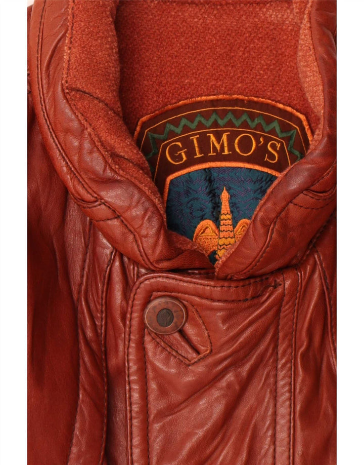 Ανδρικό δερμάτινο μπουφάν Gimo's UK 42 XL καφέ