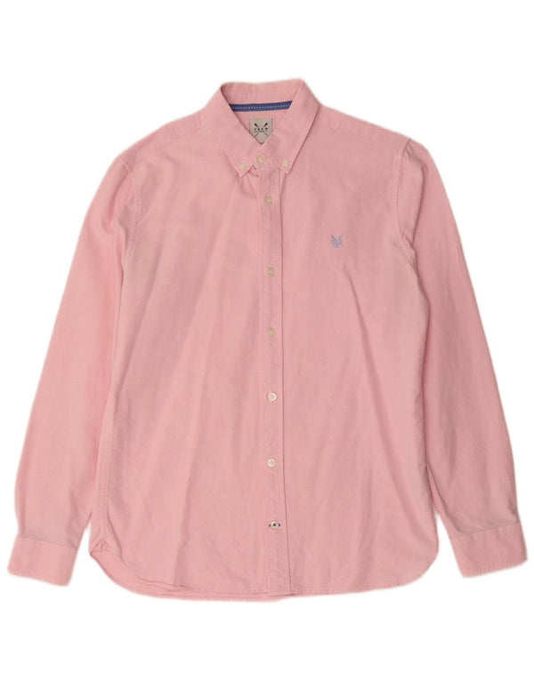 CREW CLOTHING Mens Shirt Medium Pink Cotton