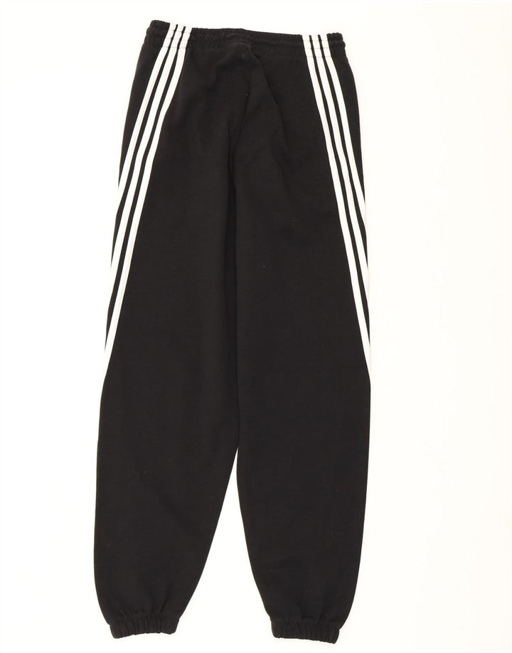Γυναικεία αθλητική φόρμα ADIDAS Παντελόνι Joggers UK 8/10 Μικρό μαύρο βαμβακερό