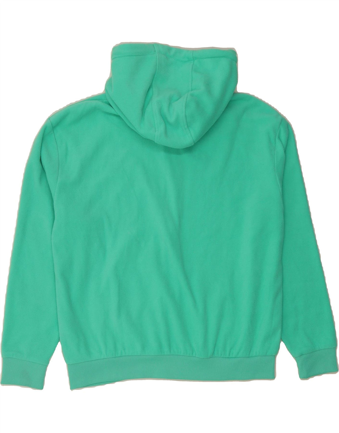FILA Womens Oversized Hooded Fleece Jacket UK 16 Large Green Polyester Vintage Fila and Second-Hand Fila from Messina Hembry 