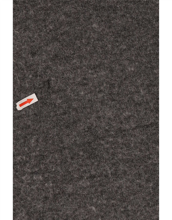 Zara Γυναικείο Αμάνικο Jumper Φόρεμα UK 14 Large Grey Polyester