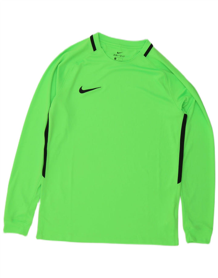 Ανδρικό τοπ Nike Dri Fit Μακρυμάνικο μεσαίου πράσινου χρώματος πολυεστέρας